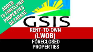 Updated GSIS Lease With Option To Buy List Of Foreclosed Properties (Rent To Own)
