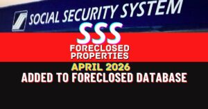 SSS foreclosed properties list for March 2026 available for viewing/download