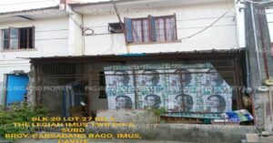 Pag-IBIG Foreclosed Town House - Lot 27 Blk. 20 Phase A THE LEGIAN IMUS TWO CARSADANG BAGO I, CITY OF IMUS , CAVITE, 4103 - Negotiated Sale on May. 4, 2026 - May. 8, 2026 (Occupied)