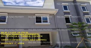 Pag-IBIG Foreclosed Town House - Lot 19 Blk. 7 TANZA GARDEN PREMIER PHASE 6 PUNTA I, TANZA, CAVITE, 4108 - Negotiated Sale on May. 4, 2026 - May. 8, 2026