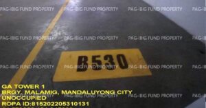 Pag-IBIG Foreclosed Condominium Parking Slot - Unit B530 BASEMENT 5 Flr. GA TOWER I MALAMIG, CITY OF MANDALUYONG , NCR, SECOND DISTRICT, 1550 - Negotiated Sale on May. 4, 2026 - May. 8, 2026