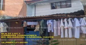 Pag-IBIG Foreclosed Town House - Lot 07 Blk. 27 CARMONA TOWNHOMES MILAGROSA, CITY OF CARMONA, CAVITE, 4116 - Negotiated Sale on May. 4, 2026 - May. 8, 2026 (Occupied)