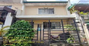Pag-IBIG Foreclosed Town House - Lot 41 Blk. 18 Phase 3 HOLIDAY HOMES BICLATAN, CITY OF GENERAL TRIAS, CAVITE, 4107 - Negotiated Sale on May. 4, 2026 - May. 8, 2026 (Occupied)