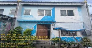 Pag-IBIG Foreclosed Townhouse - End with Firewall - Lot 29 Blk. 48 PASINAYA HOMES PRIME NORTH TIMALAN BALSAHAN, NAIC, CAVITE, 4110 - Negotiated Sale on May. 4, 2026 - May. 8, 2026 (Occupied)