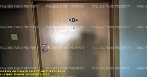 Pag-IBIG Foreclosed Condominium - Unit 407 4TH Flr. ALPACA LIONS PARK RESIDENCES SUN VALLEY, CITY OF PARANAQUE, NCR, FOURTH DISTRICT, 1700 - Negotiated Sale on May. 4, 2026 - May. 8, 2026