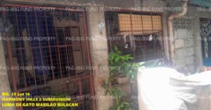 Pag-IBIG Foreclosed Row House - Lot 16 Blk. 35 HARMONY HILLS 2 SUBDIVISION LOMA DE GATO, MARILAO, BULACAN, 3019 - Negotiated Sale on May. 4, 2026 - May. 8, 2026 (Occupied)