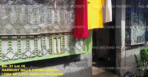 Pag-IBIG Foreclosed Row House - Lot 18 Blk. 51 HARMONY HILLS 2 SUBDIVISION LOMA DE GATO, MARILAO, BULACAN, 3019 - 2nd Public Auction on Apr. 20, 2026 - Apr. 24, 2026 (Occupied)