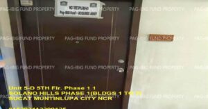 Pag-IBIG Foreclosed Condominium - Unit 5-D 5TH Flr. 1 SOLANO HILLS PHASE 1(BLDGS 1 TO 7) SUCAT, CITY OF MUNTINLUPA, NCR, FOURTH DISTRICT, 1770 - Negotiated Sale on May. 4, 2026 - May. 8, 2026