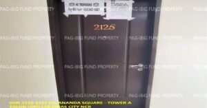 Pag-IBIG Foreclosed Condominium - Unit 2125 21ST Flr. ANANDA SQUARE - TOWER A TALON UNO, CITY OF LAS PINAS, NCR, FOURTH DISTRICT, 1747 - Negotiated Sale on May. 4, 2026 - May. 8, 2026