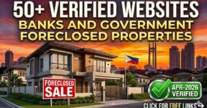 Top 50 Bank and government websites verified with foreclosed properties in the Philippines as of April 2026