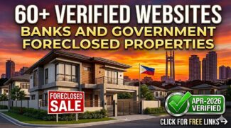 Top 50 Bank and government websites verified with foreclosed properties in the Philippines as of April 2026