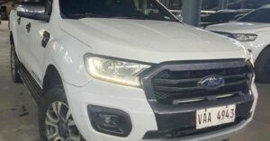 2019 FORD RANGER WOLDTRAK 2.0L 4X2 AT (Plate#: VAA4943) from Eastwest Bank