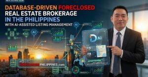 My vision for having a Database Driven Foreclosed Real Estate Brokerage in the Philippines with AI Assisted Listing Management. ~ Jay Castillo