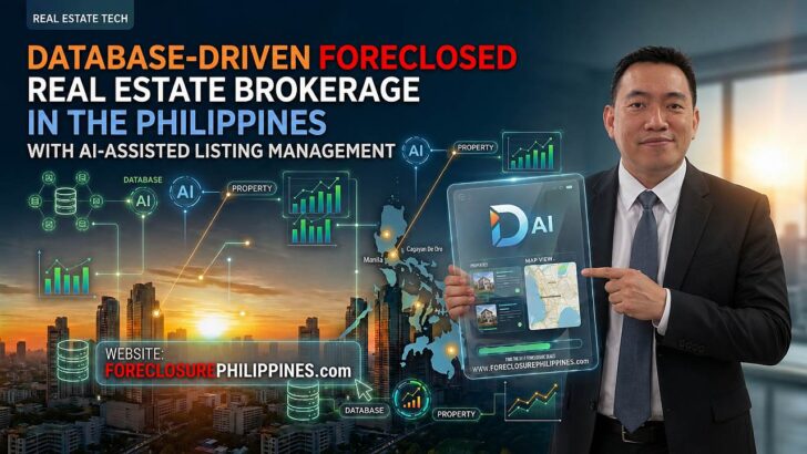 My vision for having a Database Driven Foreclosed Real Estate Brokerage in the Philippines with AI Assisted Listing Management. ~ Jay Castillo
