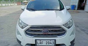 2019 FORD ECOSPORT 1.5L TITANIUM AT GAS (Plate#: LAF2043) from Eastwest Bank