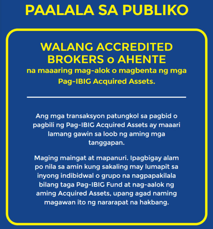 Pag-IBIG ROPA # 847202601230001 - Lot 19 Blk. 11 ACROPOLIS HEIGHTS TALISAY, CITY OF LIPA, BATANGAS, 4217 - 1st Public Auction on Jun. 29, 2026 - Jul. 3, 2026 (Occupied) 2 walang accredited broker o agente ang pagibig