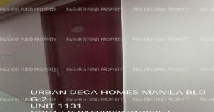 Pag-IBIG ROPA # 815202310180067 - Unit 11F-31 11TH Flr. 2-Q75 URBAN DECA HOMES MANILA BARANGAY 94, TONDO I/II, NCR, CITY OF MANILA, FIRST DISTRICT, 1012 - Negotiated Sale on Jul. 6, 2026 - Jul. 10, 2026 (Occupied)