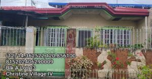 Pag-IBIG ROPA # 815202406290009 - Lot 13 Blk. A CHRISTINE VILLAGE IV BIGA, TANZA, CAVITE, 4108 - Negotiated Sale on Jun. 22, 2026 - Jun. 26, 2026 (Occupied)