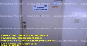 Pag-IBIG ROPA # 815202406260051 - Unit 30 3RD Flr. 1 KASSEL RESIDENCES BARANGAY 177, CITY OF CALOOCAN , NCR, THIRD DISTRICT, 1424 - Negotiated Sale on Jul. 6, 2026 - Jul. 10, 2026