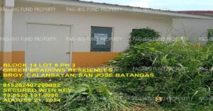 Pag-IBIG ROPA # 815202407260092 - Lot 8 Blk. 14 Phase 3 GREEN MEADOWS RESIDENCES CALANSAYAN, SAN JOSE, BATANGAS, 4227 - Negotiated Sale on Jul. 6, 2026 - Jul. 10, 2026