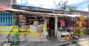 Pag-IBIG Bidding: 1st Auction Listings 2026 (Get First Dibs With These Newly Listed Foreclosed Properties) 7 Pag-IBIG ROPA # 815202405280044 - Lot 10 Blk. 18 KARLA VILLE SUBDIVISION WAWA III, ROSARIO, CAVITE, 4106 - 1st Public Auction on Jun. 22, 2026 - Jun. 26, 2026 (Occupied)