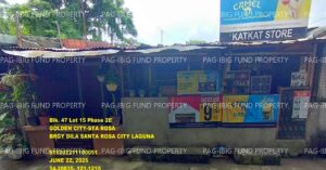 Pag-IBIG ROPA # 815202211100051 - Lot 15 Blk. 47 Phase 2E GOLDEN CITY-STA ROSA DILA, CITY OF SANTA ROSA, LAGUNA, 4026 - Negotiated Sale on Jul. 6, 2026 - Jul. 10, 2026 (Occupied)