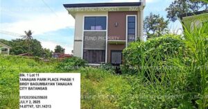 Pag-IBIG ROPA # 815202506250030 - Lot 11 Blk. 1 TANAUAN PARK PLACE PHASE 1 BAGUMBAYAN, CITY OF TANAUAN, BATANGAS, 4232 - 2nd Public Auction on Jul. 6, 2026 - Jul. 10, 2026 (Occupied)