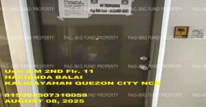 Pag-IBIG ROPA # 815202507310059 - Unit 2-M 2ND - UNIT 2-M Flr. 11 HACIENDA BALAI KALIGAYAHAN, QUEZON CITY, NCR, SECOND DISTRICT, 1124 - Negotiated Sale on Jun. 22, 2026 - Jun. 26, 2026