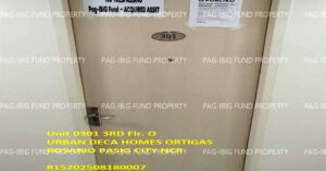 Pag-IBIG ROPA # 815202508180007 - Unit 0301 3RD - UNIT 0301 Flr. O URBAN DECA HOMES ORTIGAS ROSARIO, CITY OF PASIG, NCR, SECOND DISTRICT, 1609 - Negotiated Sale on Jun. 22, 2026 - Jun. 26, 2026