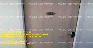 Pag-IBIG ROPA # 815202508190076 - Unit 0212 2ND - UNIT 0212 Flr. Q URBAN DECA HOMES ORTIGAS ROSARIO, CITY OF PASIG, NCR, SECOND DISTRICT, 1609 - Negotiated Sale on Jun. 22, 2026 - Jun. 26, 2026