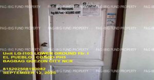 Pag-IBIG ROPA # 815202508190082 - Unit LG-I103 LOWER GROUND - UNIT I EL PUEBLO I CONDO PH3 BAGBAG, QUEZON CITY, NCR, SECOND DISTRICT, 1116 - Negotiated Sale on Jun. 22, 2026 - Jun. 26, 2026