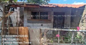 Pag-IBIG ROPA # 815202404250046 - Lot 31 Blk. 13 Phase 7 CARISSA HOMES TANZA-PUNTA PUNTA I, TANZA, CAVITE, 4108 - 2nd Public Auction on Jul. 27, 2026 - Jul. 31, 2026 (Occupied)