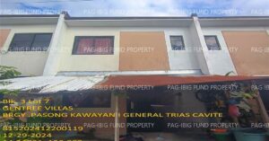 Pag-IBIG ROPA # 815202412200119 - Lot 7 Blk. 3 GENTREE VILLAS PASONG KAWAYAN I, CITY OF GENERAL TRIAS, CAVITE, 4107 - Negotiated Sale on Jul. 27, 2026 - Jul. 31, 2026 (Occupied)